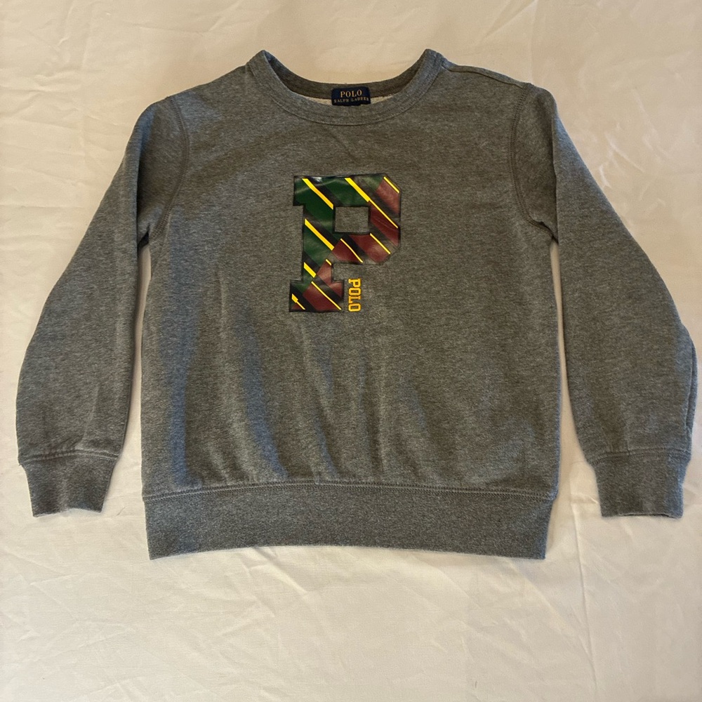 Polo Ralph Lauren Letterman
Sweatshirt BOYS size 7 Y
Gray